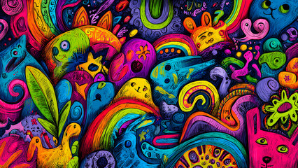 Whimsical Fantasy Animal Faces