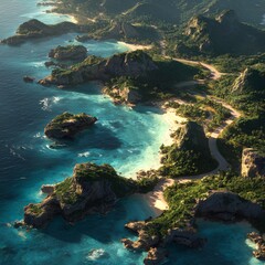 Tropical Coastal Landscape