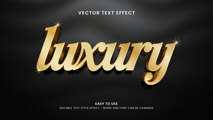luxury editable text effect 3d vector