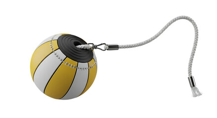 Punching ball tethered by rope, fitness equipment for fight training and workouts