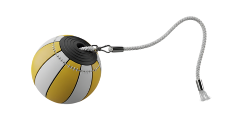 Punching ball tethered by rope, fitness equipment for fight training and workouts