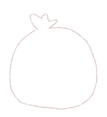 クリスマスプレゼント　袋　クレヨンタッチ