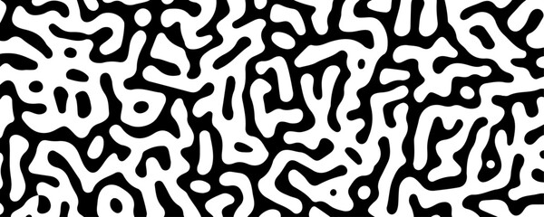 White and Black Maze Modern Pattern Texture