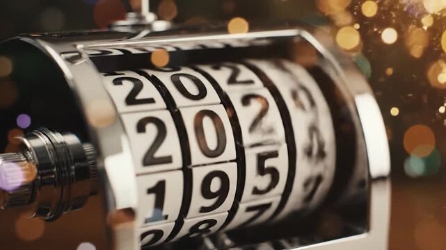 Close-up of a rotating combination lock, showing the digits with blurred bokeh background