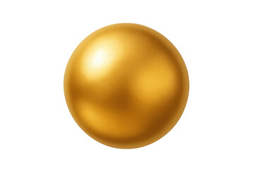 Golden sphere representing success, luxury, wealth, celebration, premium quality, and investment on transparent background