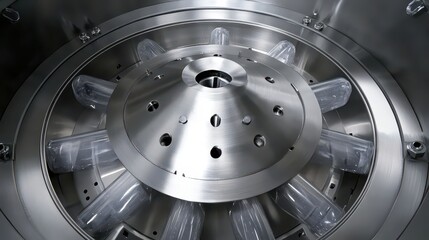 Centrifuge rotor with tubes prepared for scientific experiments