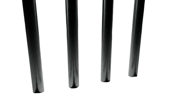 Abstract Metal Rods on Transparent Background Modern Industrial Design