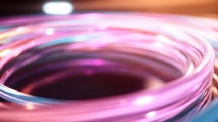 Abstract glowing light lines swirling digital energy motion background futuristic technology data flow communication