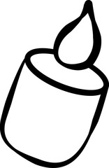 Fall Christmas Stamp Clipart Set , Hand Drawn Doodle ,Cute Autumn Christmas Animal Clipart ,Holiday Line Art for Stickers