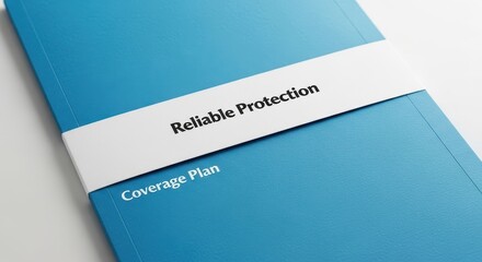 A blue folder displaying Reliable Protection coverage plan information