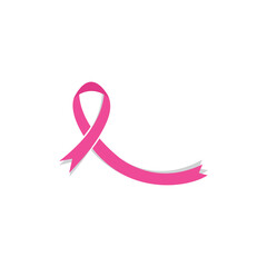 Breast cancer awareness, ribbon logo