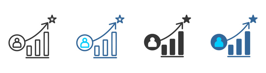 Potensial icon set multiple style collection