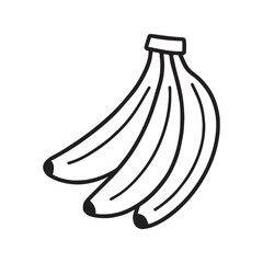Banana Outline Vector Icon