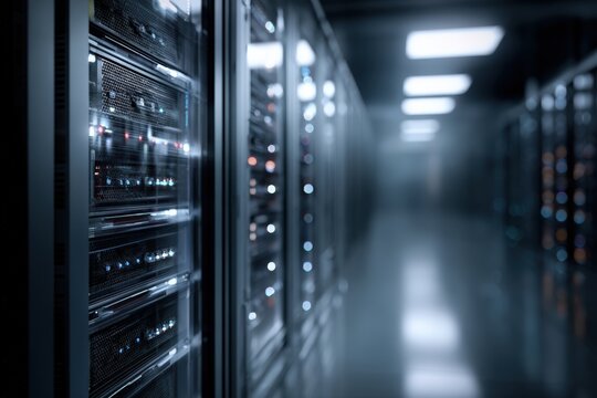 Server room interior shot