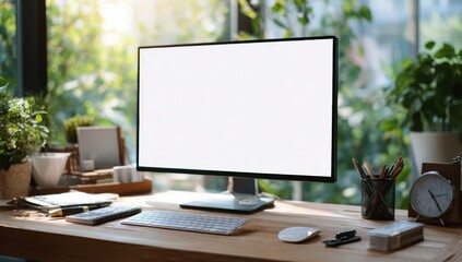 Modern workspace with computer (6)