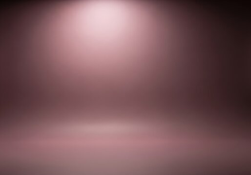 Studio spotlight effect with subtle rose gold gradient background