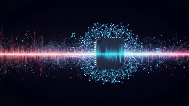 Digital wave processing through a networked chip