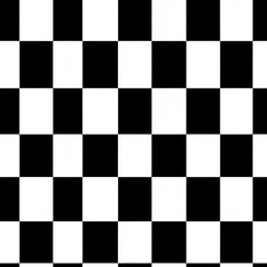 Black and white checkered pattern on a square grid, perfect for backgrounds.