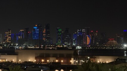 singapore skyline at night