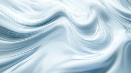 Obraz premium Smooth Elegant Waves of Blue Silk Fabric with Soft Lighting Texture