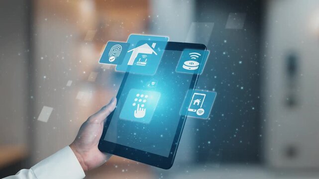 Concept of smart home automation enhances modern living. This innovative smart home system provides security, convenience, and control for a connected lifestyle. Gist