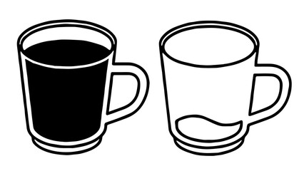 set of beer mugs icon