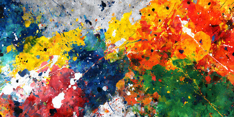 Colorful abstract  background watercolor art painting design wallpaper.