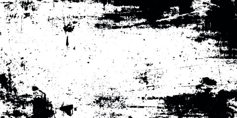 Abstract monochrome grunge texture in black and white tones, cracked vintage pattern for modern minimal background.