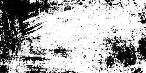 Retro black and white grunge design texture background scratched surface effect faded urban wall noise and artistic rough details.