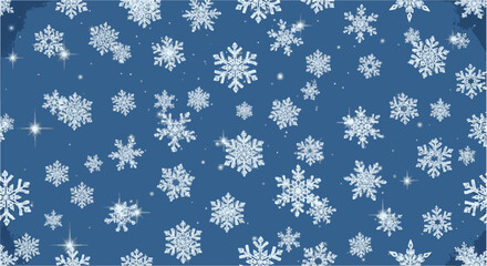 christmas background with snowflakes