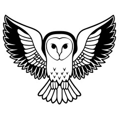 owl with wings