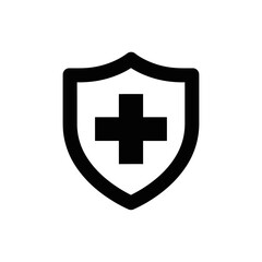 Fototapeta premium Bold Glyph Icon Depicting Essential First Aid and Emergency Preparedness for Safety