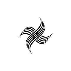 Obraz premium Energetic Abstract Flowing Lines for Connectivity Networks and Technology