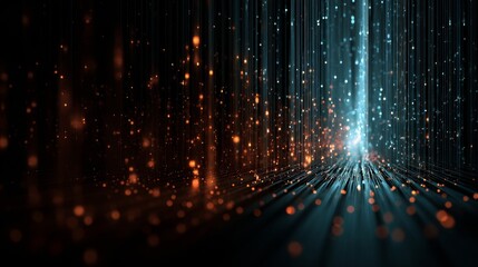 Wide big data background with copy space 