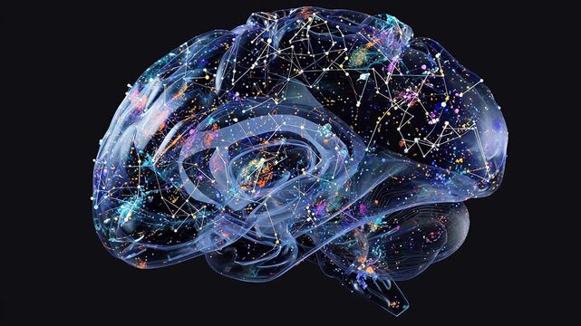 Abstract brain network visualization