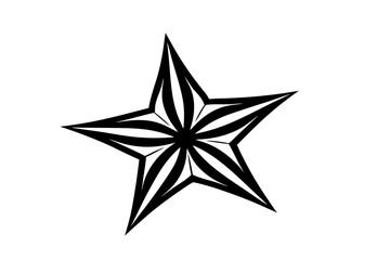 Obraz premium silver star icon