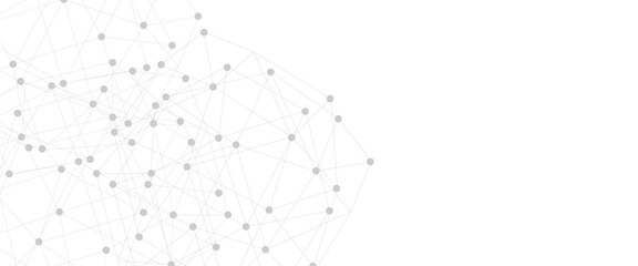 Abstract plexus background with connecting dots and lines. Global network connection