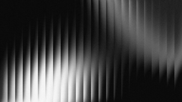 Fototapeta Black white wave fractal glass gradient blurred background, abstract transparent glass trendy wallpaper grainy noise texture. 