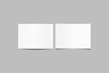 A5 Landscape Flyer Blank Mockup