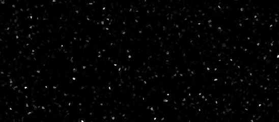 Modern grayscale speckled terrazzo texture. Black background with scattered pattern. Abstract noise inspired scattered texture with artistic monochrome elements. Subtle artistic terrazzo pattern.	