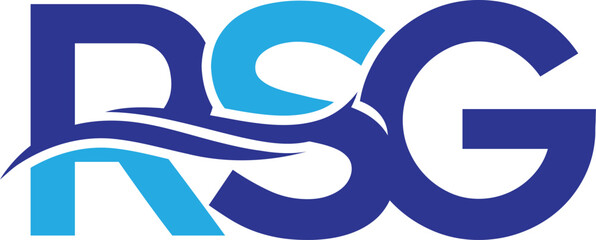 Water Wave RSG Logo Vector
