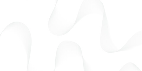 Dynamic minimal wave sound line. Abstract glowing white blend line smooth flow soundwave curve energy gradient vector futuristic digital outline line science design.	