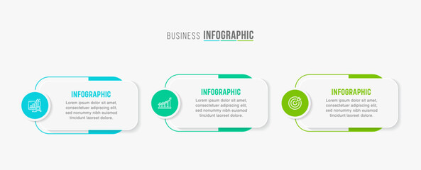 Vector infographic label design with circle infographics template design and 3-4-5 options or steps. Can be used for process diagram, presentations, workflow layout, banner, flow chart, info graph.