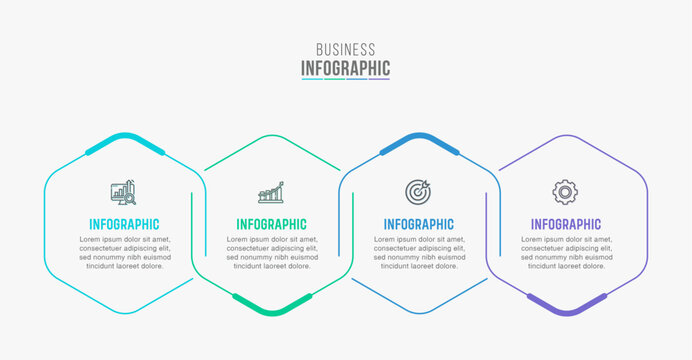 Timeline infographic template design. 3-4-5 options or steps business infographic template design. Can be used for process diagram, presentations, workflow layout, flow chart, steps, banner.