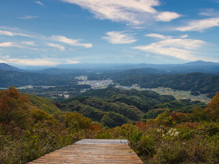 仙台平から観た紅葉