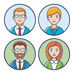 People profile icon vector