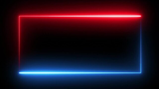 Animated Video Background Saber Lighting Frame.