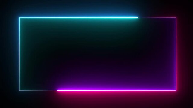 Saber Lighting Frame Animated Video Background