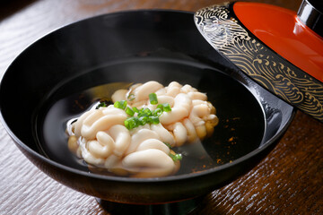 真だち(白子)のお吸い物