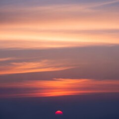 Vibrant Sunset Sky - A Colorful Display of Natures Beauty.